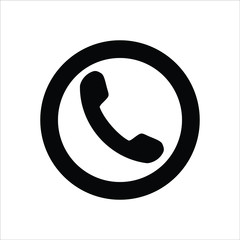 Phone icon isolated on white background. Phone icon in trendy design style.