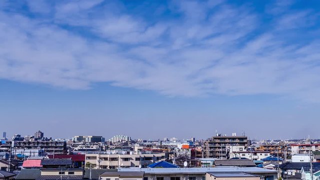 Cloud Timelapse- View from Fujiko F Fujio  Doraemon Museum , Kawasaki Japan