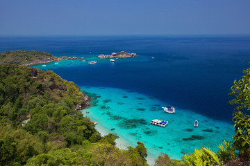 beautiful blue lagoon of Similan islands