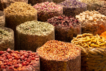 Dubai Spice Market Selling local Spices