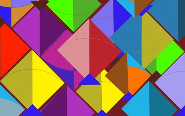 Fototapeta premium colorful kites geometric background wallpaper 