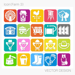アイコン・牧場（Farm 3）Vector Design