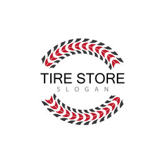Tire vector icon illustration design template