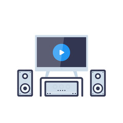 home theater vector illustration