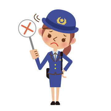 女性警察官の不正解、NGイメージ
