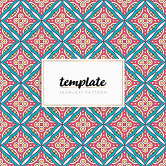 Background mandala seamless pattern vector