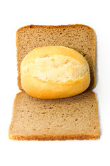 Frisch  gebackenes Brot mit Brötchen