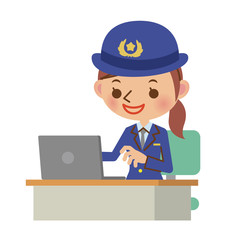 聞き取り・事情聴取・職務質問をする女性警察官