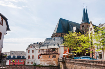 Saarburg, Laurentiuskirche, Stadt, Altstadt, Altstadthäuser, Weinstadt, Leukmündung, Leuckbach,...