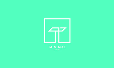 Alphabet letter icon logo T