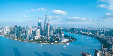 Shanghai City Panorama View.