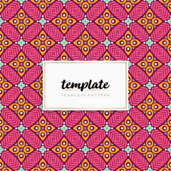 Background mandala seamless pattern vector