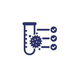 virus and test tube icon