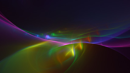 3D rendering abstract technology fractal background