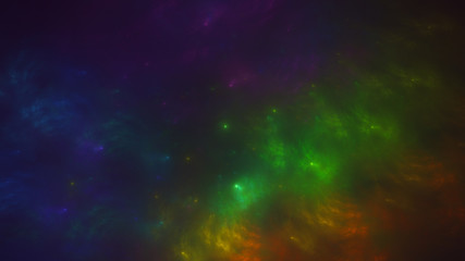 3D rendering abstract technology fractal background