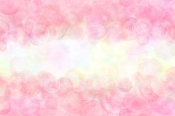 水彩 水玉 ピンク 春 背景