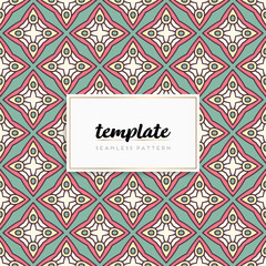 Background mandala seamless pattern vector