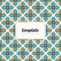 Background mandala seamless pattern vector