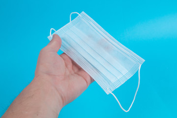 Surgical protective medical in man hand