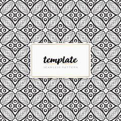 Background mandala seamless pattern vector