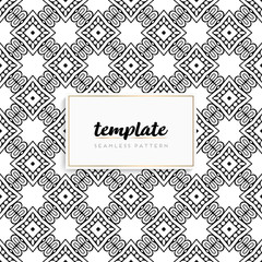 Fototapeta premium Background mandala seamless pattern vector