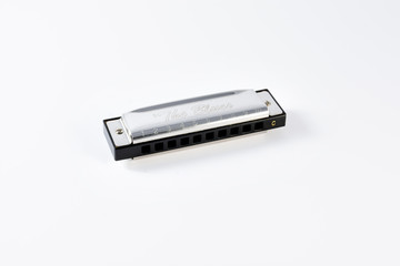 silver harmonica