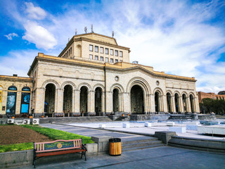 Fototapeta premium view of national history museum in Yerevan 26.03.2020