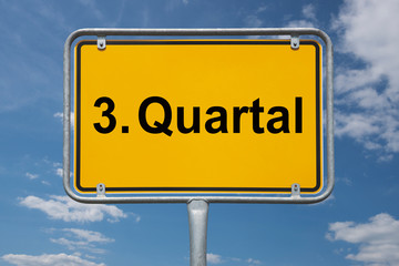 Fototapeta premium 3. Quartal Anfang