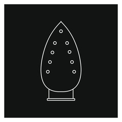 vector iron on white background