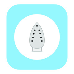 vector iron on white background