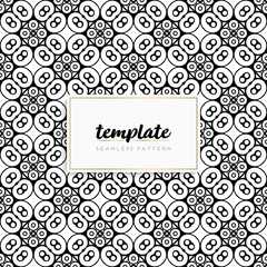 Background mandala seamless pattern vector