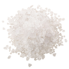 Pile of sea salt, coarse, paths, top