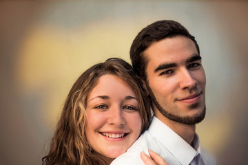 cute young adult couple together