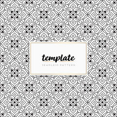 Background mandala seamless pattern vector