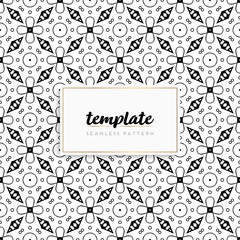 Background mandala seamless pattern vector