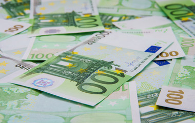 Euro Money Banknotes background texture