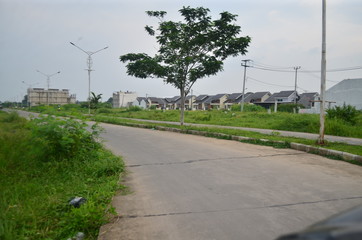 street photography that is still quiet in the suburbs, 28 March 2020, Karawang, Indonesia