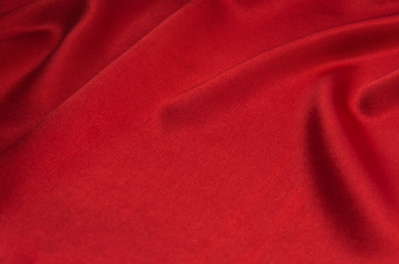 red satin or silk fabric as background