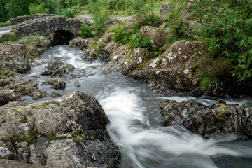View of Ashness Bridge in the Lake district