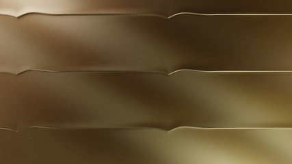 Obraz premium Golden Metallic Surface with small waves with hard edges