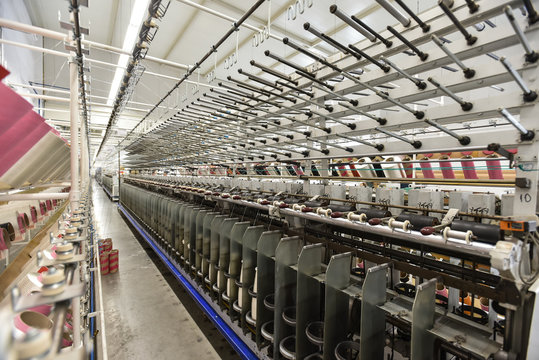 textile industry assembly line