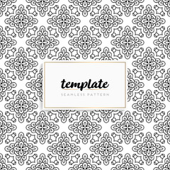 Background mandala seamless pattern vector