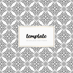 Background mandala seamless pattern vector