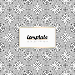 Obraz premium Background mandala seamless pattern vector