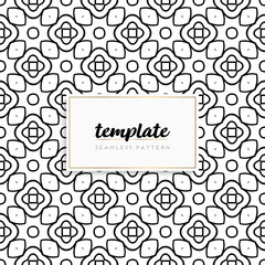 Background mandala seamless pattern vector