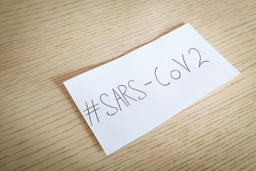 The term SARS-CoV2 with hashtag. Very fast spreading term in network.