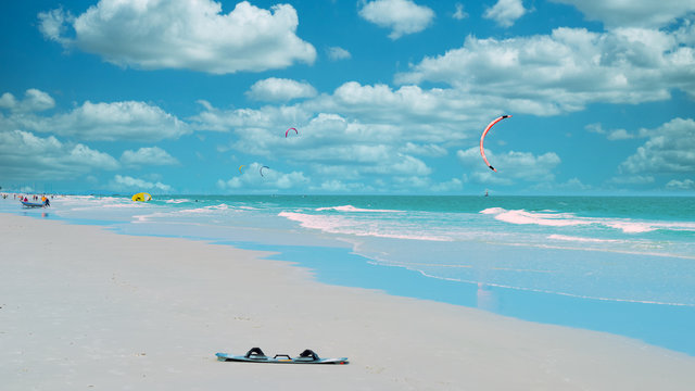 Kitesurfing Thailand Hua hin on a Sunny day