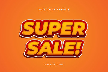 3D red and yellow text effect