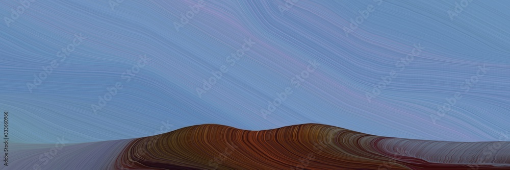 Poster dynamic futuristic banner. smooth swirl waves background design with light slate gray, cadet blue and very dark pink color
