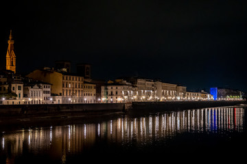 The Arno River in Florence Italy